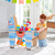 Mesa de juego con bloques de construcción Llama piñata mesa de juego de bloques de construcción