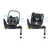Babyskydd Pebble 360 Essential Black plus basstation FamilyFix 360
