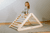Triangle d'escalade enfant XXL Woodland Pikler bois naturel