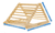Triangle d'escalade enfant XXL Woodland Pikler bois naturel