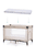 Materasso per lettino da viaggio a pois azzurro 60 x 120 cm