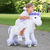 Unicornio de juguete con ruedas purple pequeño
