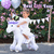 Unicornio de juguete con ruedas purple pequeño