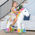 Unicornio de juguete con ruedas Rainbow pequeño