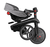 Tricycle enfant évolutif pliable 4en1 EXPLORER noir/gris