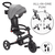 Tricycle enfant évolutif pliable 4en1 EXPLORER noir/gris