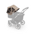 Solseil med ventilasjonsvinduer Breezy Donkey 5 Dune Taupe