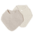 Bavoir bébé mousseline de coton sand/naturel lot de 2