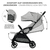 Silla de paseo APINO Dove Grey
