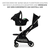 Passeggino leggero APINO Raven Black