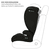 i-Size Dziecięcy fotelik samochodowy 2w1 I-SPARK black