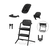 Hochstuhl Lemo 4 in 1 Set Stunning Black inklusive Learning Tower