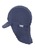 Cappello a punta con struttura di protezione del collo blu