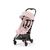 Buggy Coya Matt Black Peach Pink inklusive Babyschale Cloud T I-Size Plus Leaf Green  und Adapter