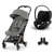 cybex PLATINUM Buggy Coya Rosegold Mirage Grey inklusive Babyschale Cloud T I-Size Sepia Black und Adapter