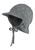 Sterntaler Cappello a visiera reversibile con protezione del collo verde pietra