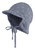 Sterntaler Berretto a visiera reversibile con protezione del collo grigio-blu
