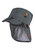 Casquette avec protection de cou animaux vert mat