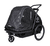 Hundefahrradanhänger mit Bett und Regenverdeck Pluto L navy  blue/black