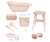 bébé-jou Badeset 8-tlg Sense Pale Pink