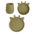 Judi Giraffe porslinsset med 3 delar Olive Green