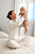 Body neonato a maniche corte marrone