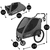 Crew tweeling kinderwagen Trekker II Donkergrijs