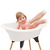 Pack transat baignoire bébé Vasco 5, blanc muguet