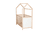 Lit cabane enfant dromjehus bois bicolore 60x120 cm