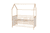 Lit cabane enfant dromjehus bois bicolore 70x140 cm
