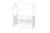 Lit cabane enfant dromjehus bois blanc 60x120 cm