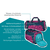 Bolsa de deporte Move fabricada con botellas de PET recicladas, azul púrpura
