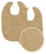 Bib Rib Mini Spot toffee melange 2-pack