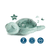 cloud-b Veilleuse Tranquil Turtle Green rechargeable