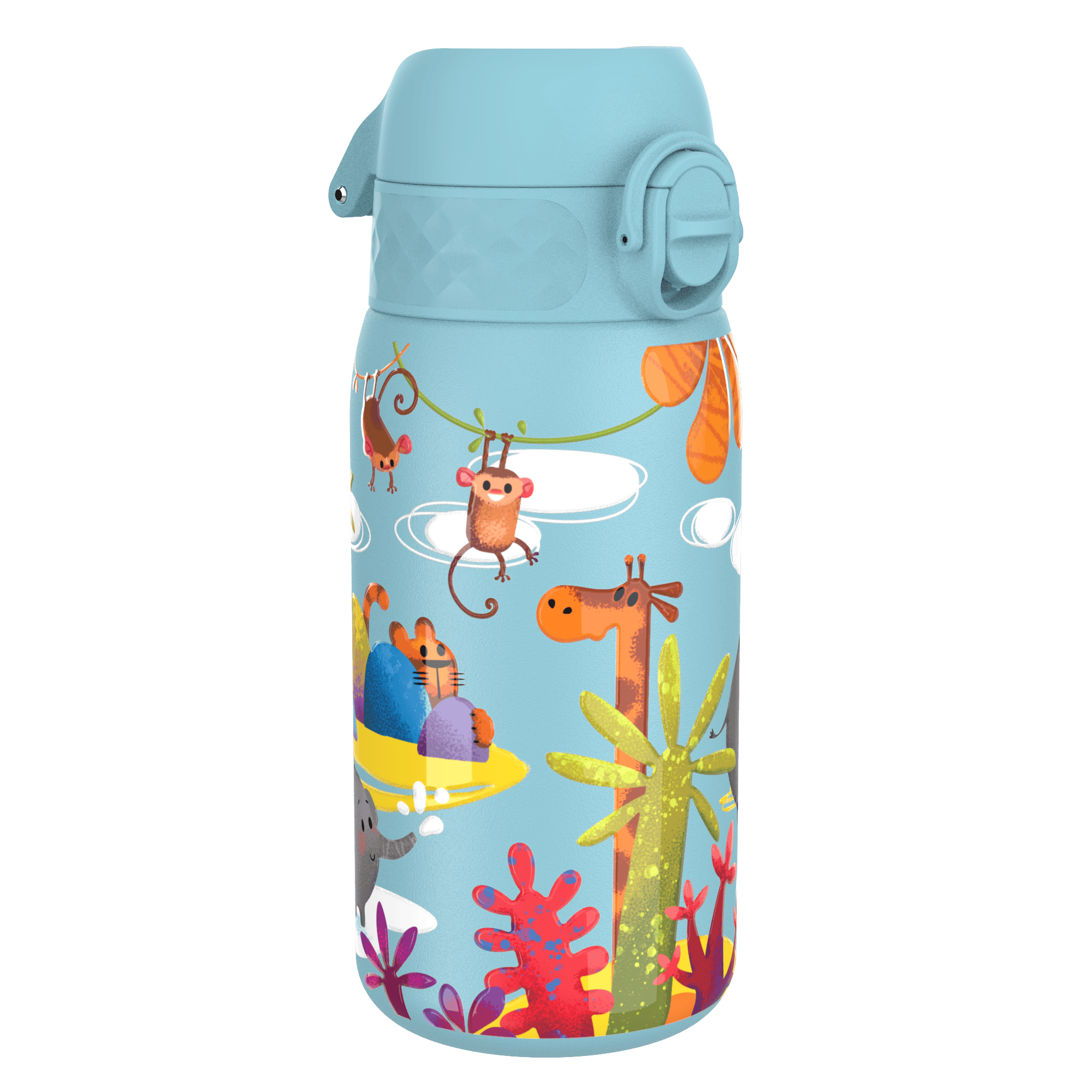 ion8 Kinderwaterfles roestvrij staal 400 ml blauw