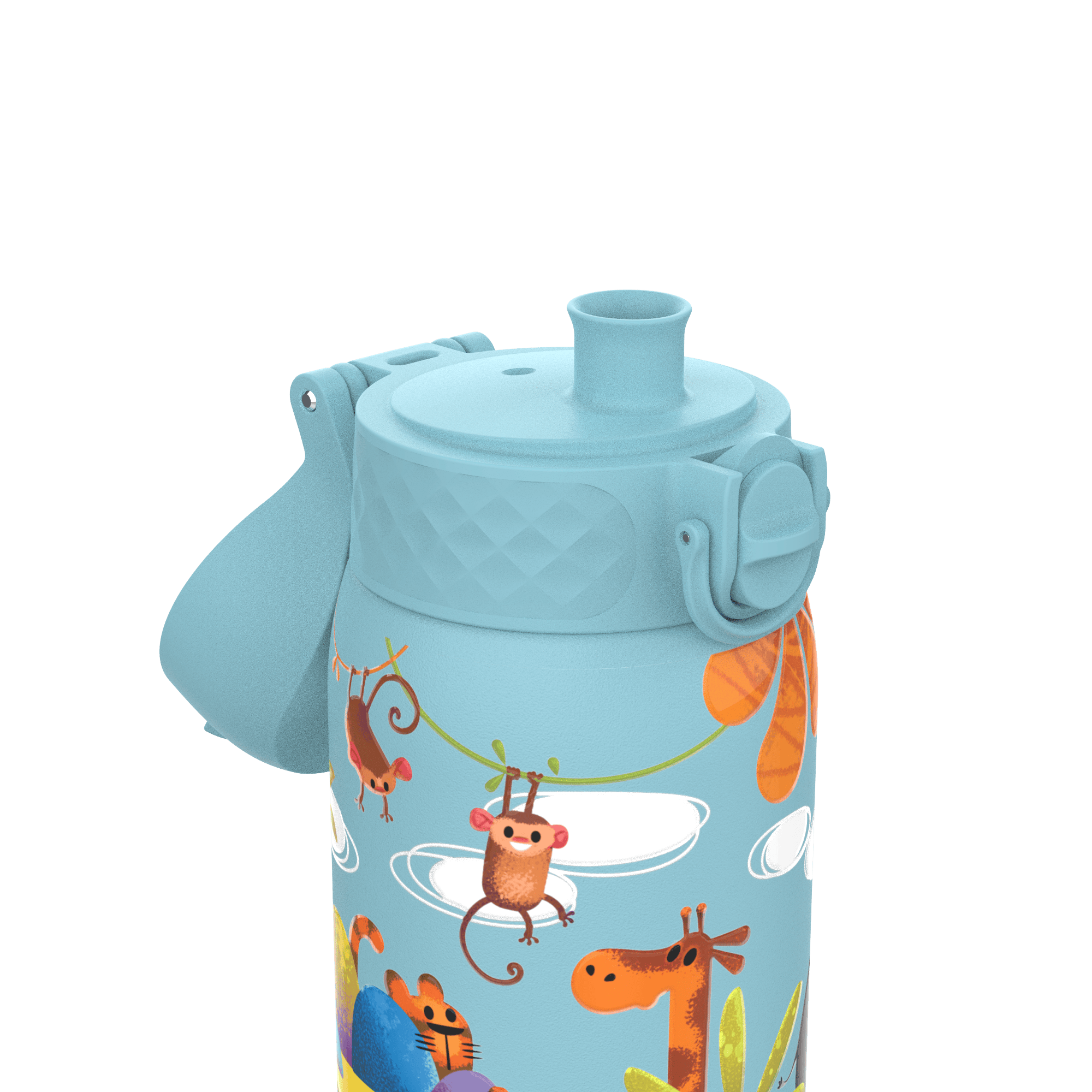 Kinderwaterfles roestvrij staal 400 ml blauw