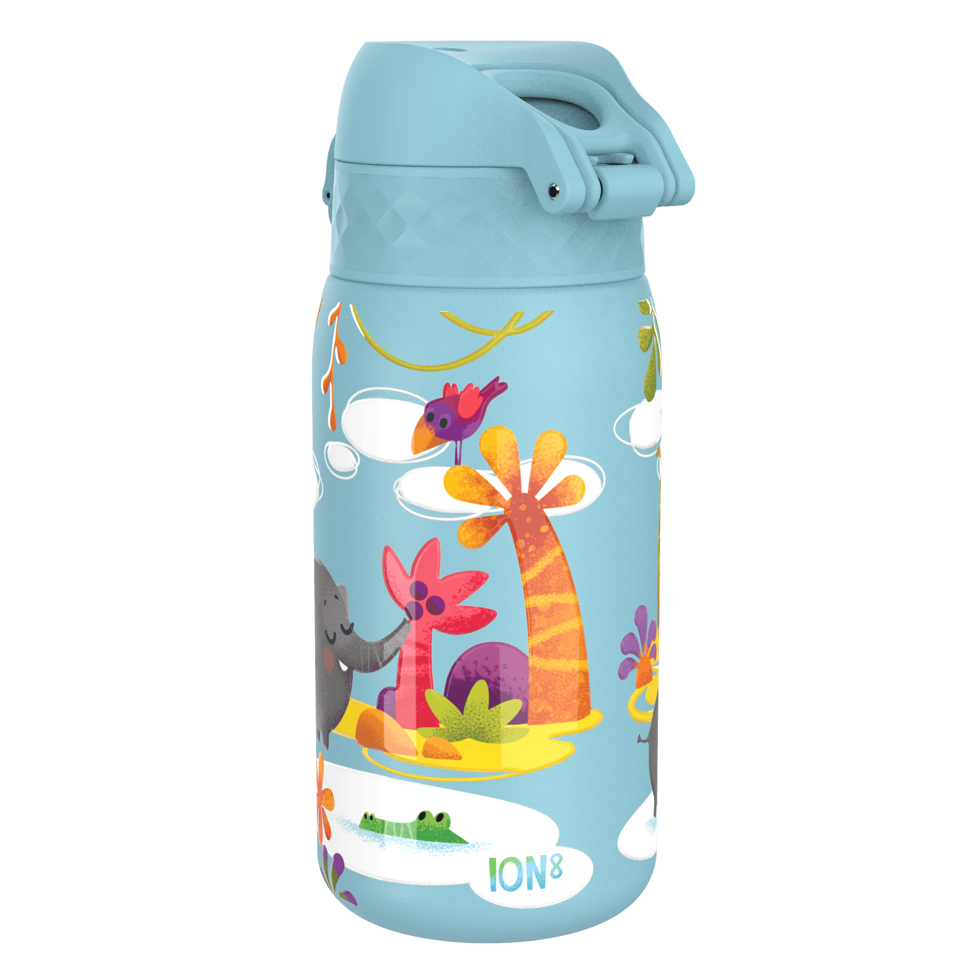 Kinderwaterfles roestvrij staal 400 ml blauw