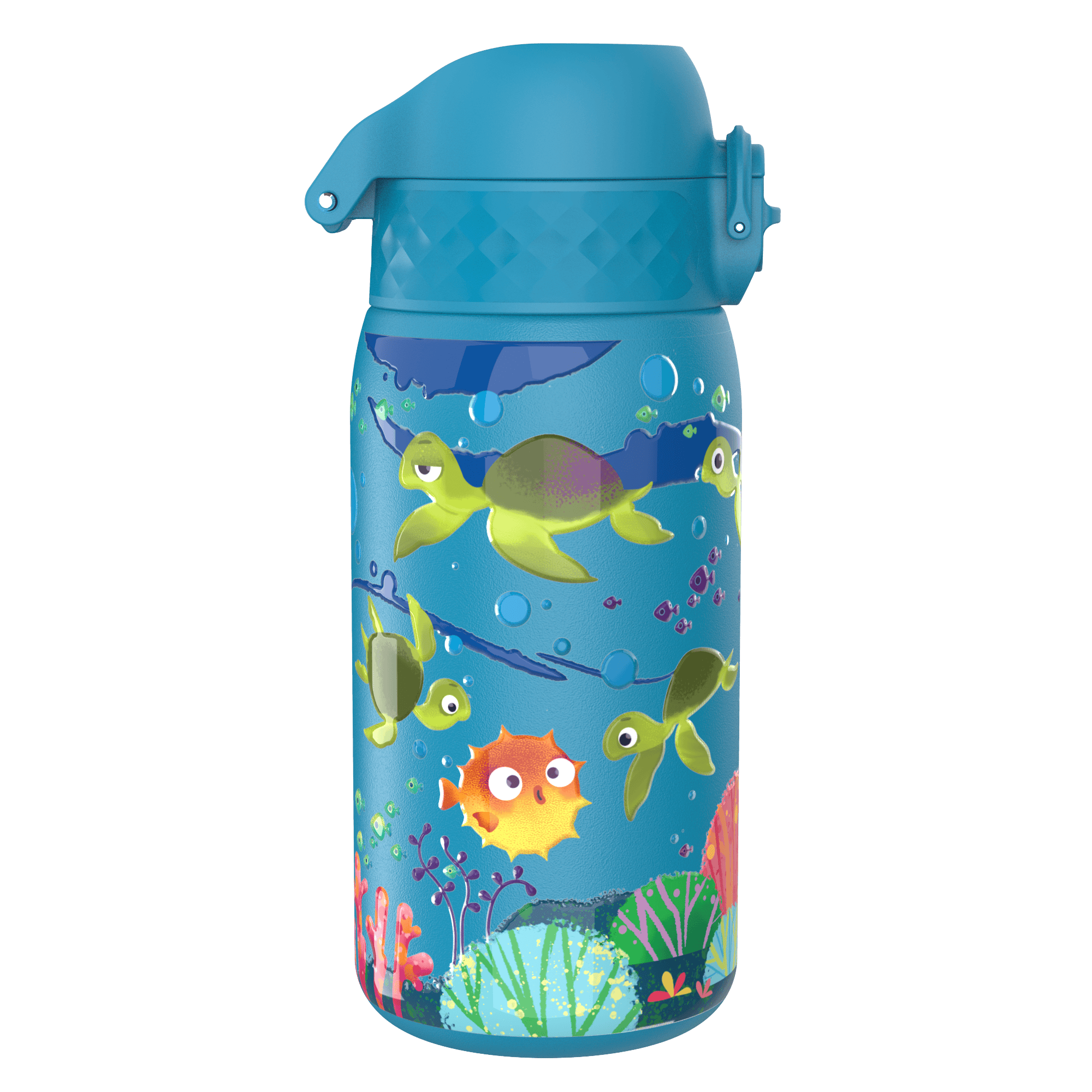 Kinderwaterfles roestvrij staal 400 ml donkerblauw