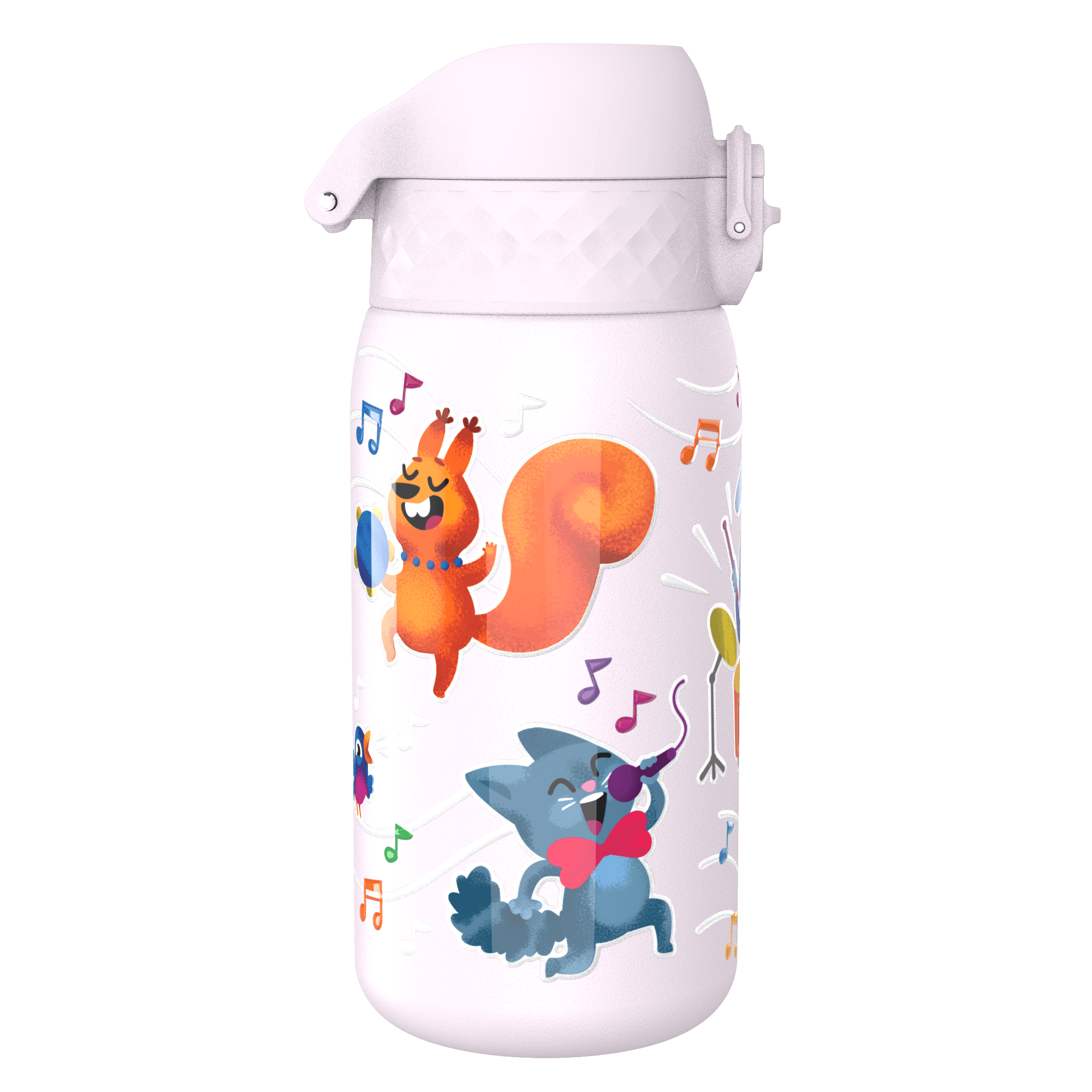 Kinder-Wasserflasche Edelstahl 400 ml hellrosa