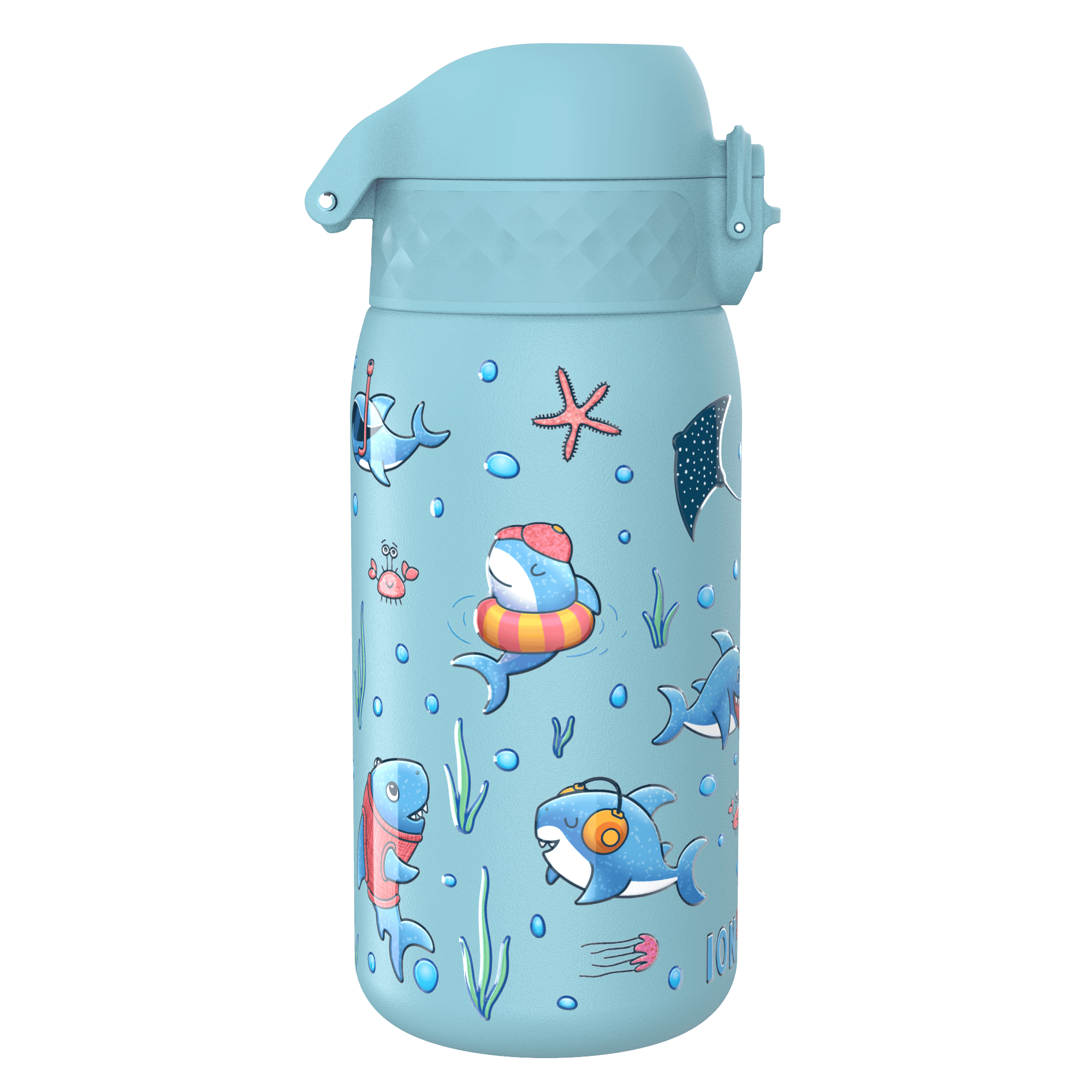 Kinder-Wasserflasche Edelstahl 400 ml hellblau