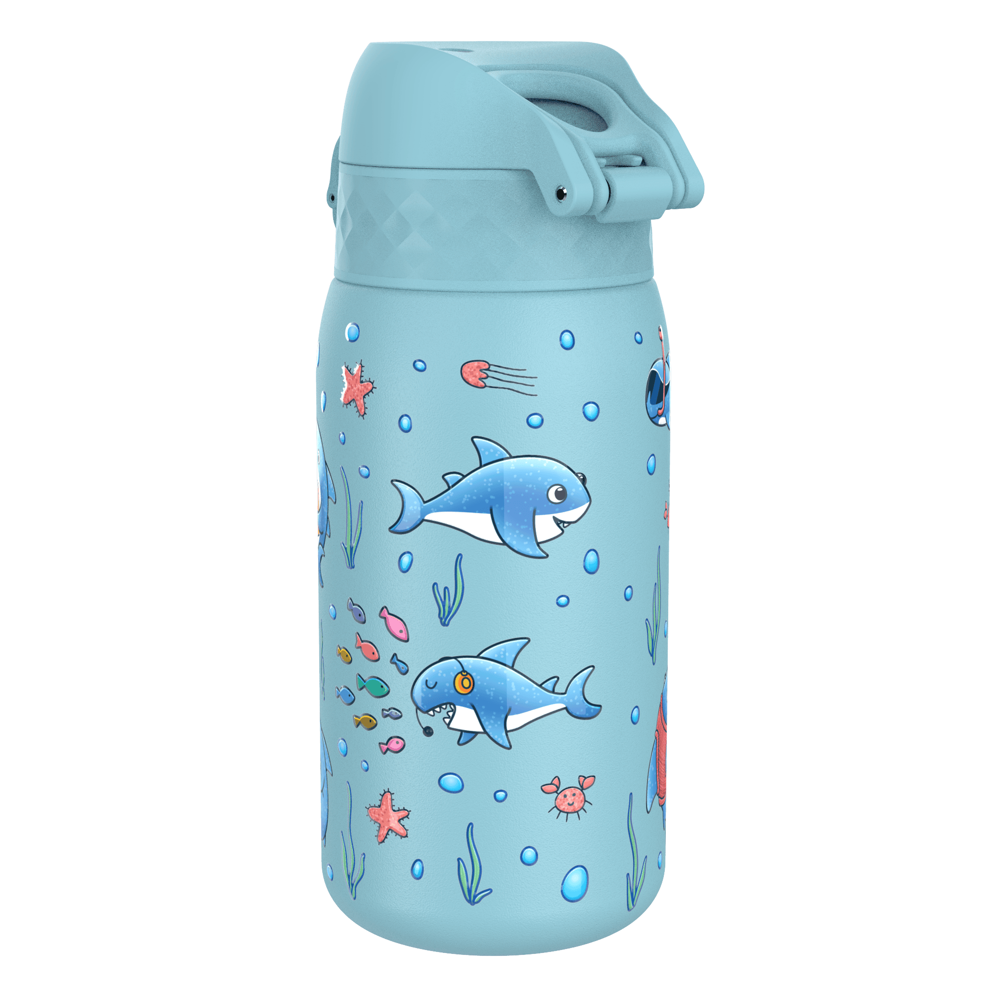 Kinder-Wasserflasche Edelstahl 400 ml hellblau