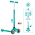Patinete LIGHTS PRIMO PLUS turquesa-menta, con ruedas iluminadas