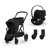 Kinderwagen Gazelle S Black Moon Black inklusive Babyschale Cloud G i-Size Moon Black und Adapter