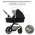 3 i 1 MOOV 2 Pure barnevogn Black