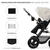Passeggino 3 in 1 MOOV 2 Air Moonlight Grey