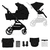 YOXI 2in1 pure kinderwagen black