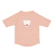 Camiseta de baño UV de manga corta rosa leopardo