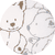 Molton Teddy ball sovepose allover
