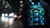Zaino Night Vision , blu/bianco