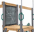 Portique balançoire enfant double toboggan Siamang bois